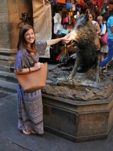 me and my Lily Claire bag in Florence