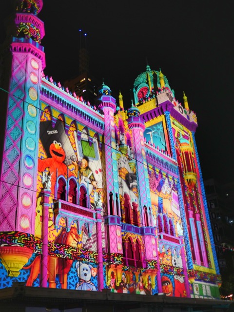 Melbourne White Night building projections
