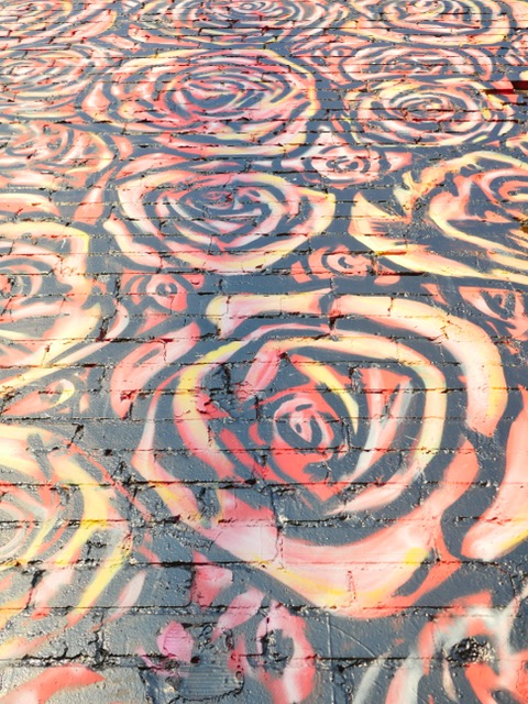 Deep Ellum Street Art Dallas TX roses