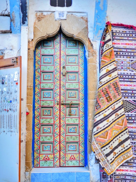 Colorful door in Rabat